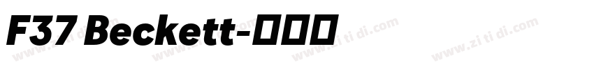 F37 Beckett字体转换 F37 Beckett字体转换